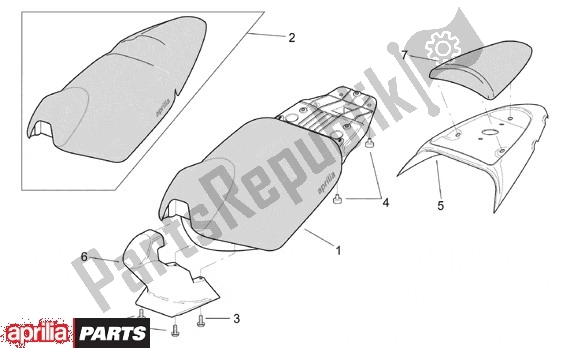 Tutte le parti per il Zit del Aprilia SR 125-150 670 1999 - 2001