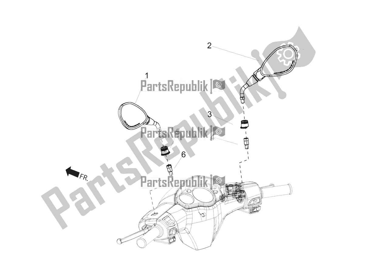 Wszystkie części do Lusterko / A Jazdy Aprilia SR 125 HE Carb 2020