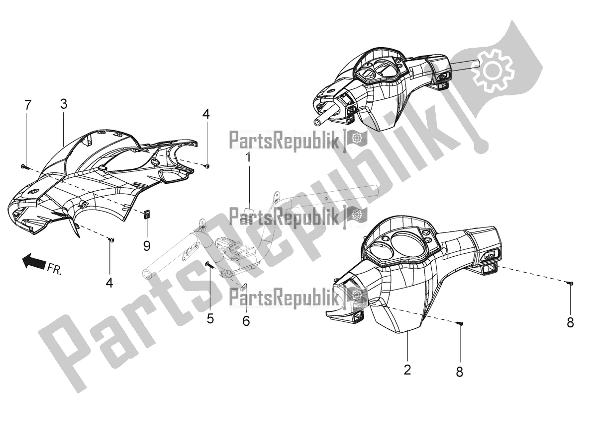 Toutes les pièces pour le Revêtements De Guidon du Aprilia SR 125 HE Carb 2020