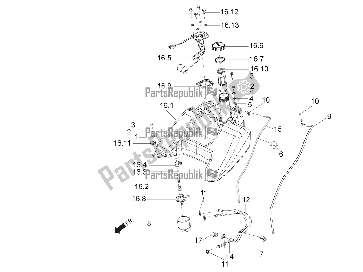 Wszystkie części do Czo? G Aprilia SR 125 HE Carb 2020