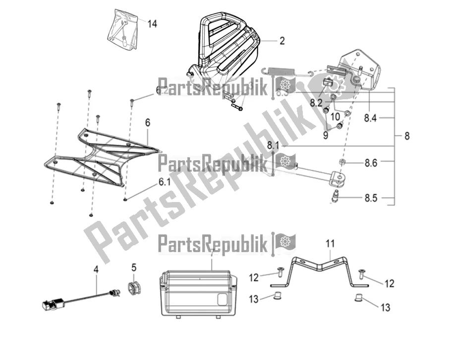 Alle onderdelen voor de Accessoires van de Aprilia SR 125 Storm TT Bsiv 2020
