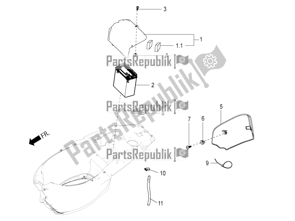 All parts for the Battery of the Aprilia SR 125 Storm TT Bsiv 2021