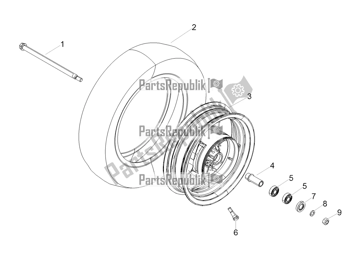 Toutes les pièces pour le Roue Avant du Aprilia SR 125 Storm TT Bsiv 2021