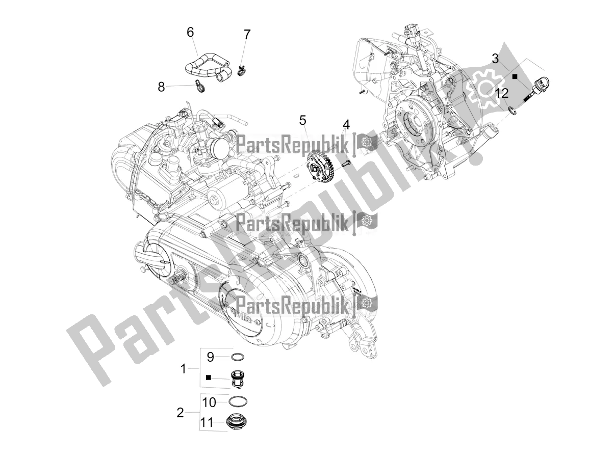 Toutes les pièces pour le Pompe-filtre à Huile du Aprilia SR 125 Storm TT Bsiv 2021