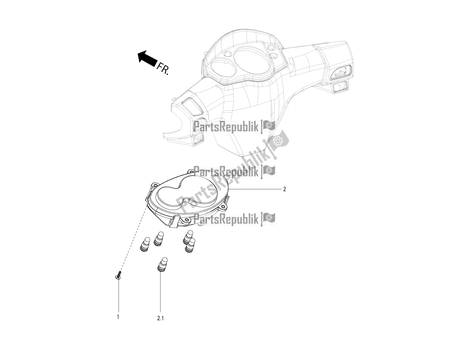 Toutes les pièces pour le Compteur De Vitesse du Aprilia SR 125 Storm TT Bsiv 2021