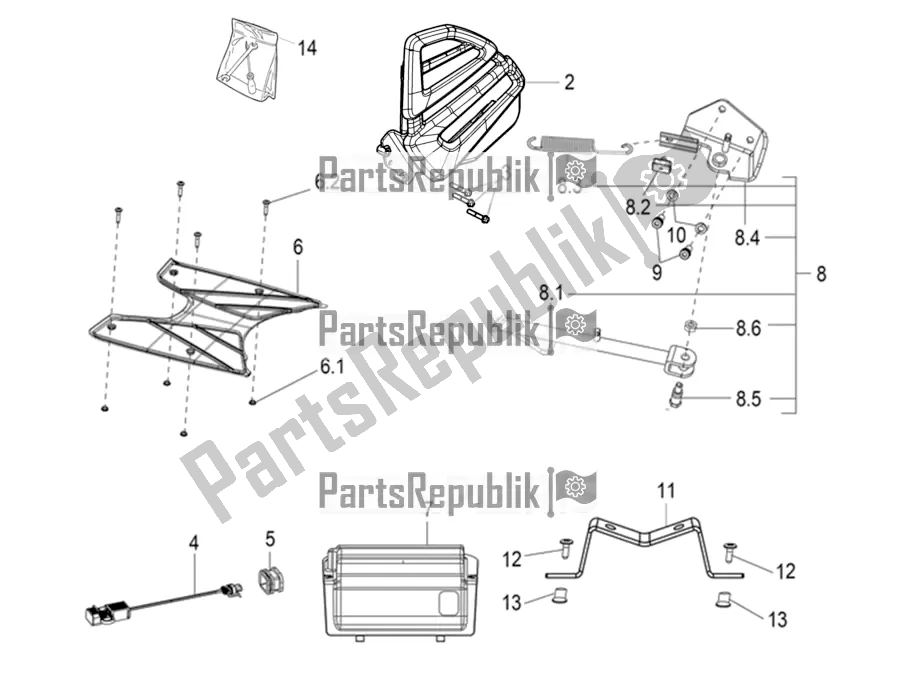 Alle onderdelen voor de Accessoires van de Aprilia SR 125 Storm TT Bsiv 2022