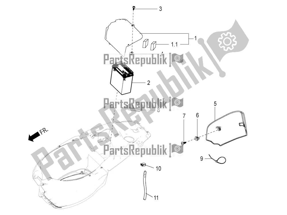 Toutes les pièces pour le Batterie du Aprilia SR 125 Storm TT Bsiv 2022