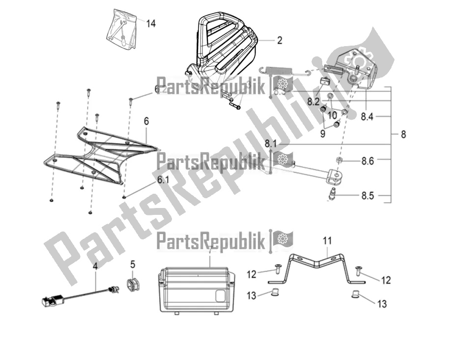 Alle onderdelen voor de Accessoires van de Aprilia SR 125 Storm TT Bsiv Latam 2020