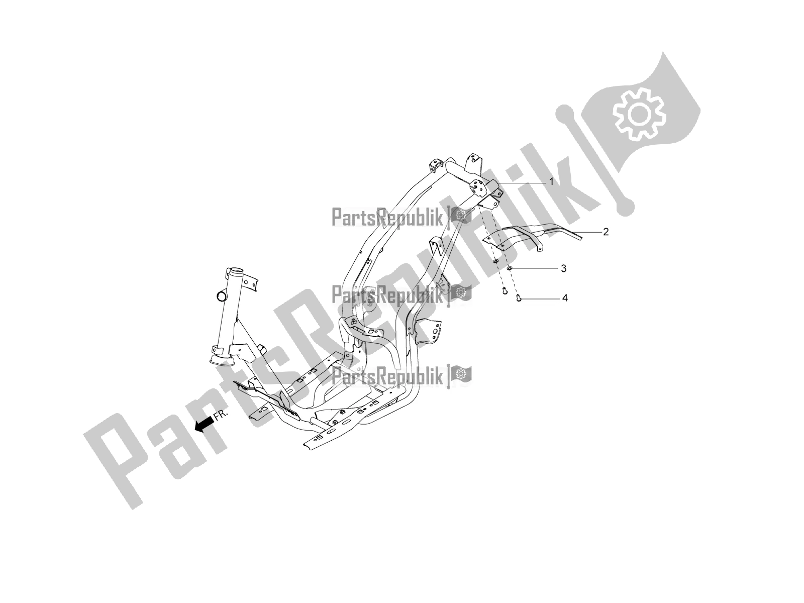 Wszystkie części do Podwozie Aprilia SR 125 Storm TT Bsiv Latam 2020