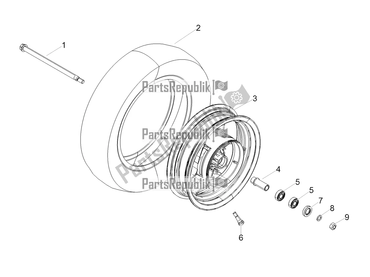 Toutes les pièces pour le Roue Avant du Aprilia SR 125 Storm TT Bsiv Latam 2020