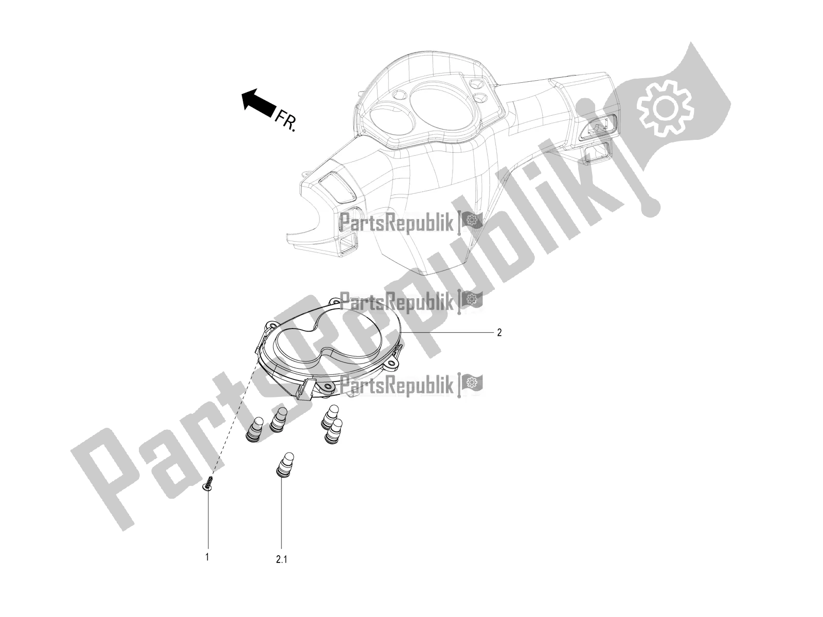 All parts for the Speedometer of the Aprilia SR 125 Storm TT Bsiv Latam 2020