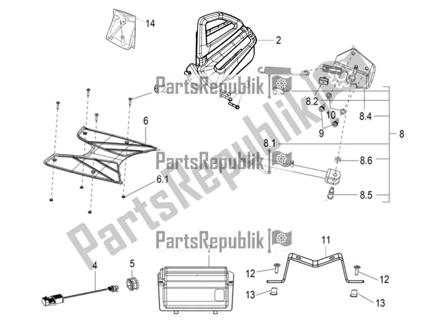 Alle onderdelen voor de Accessoires van de Aprilia SR 125 Storm TT Bsiv Latam 2021