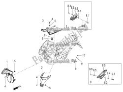 Central cover - Footrests