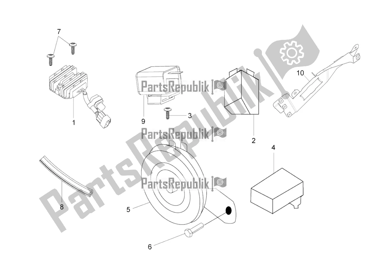 Tutte le parti per il Remote Control Switches - Claxon del Aprilia SR 150 4 T/3V 2020