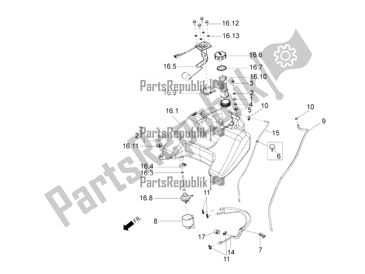 Toutes les pièces pour le Réservoir du Aprilia SR 150 4 T/3V 2020