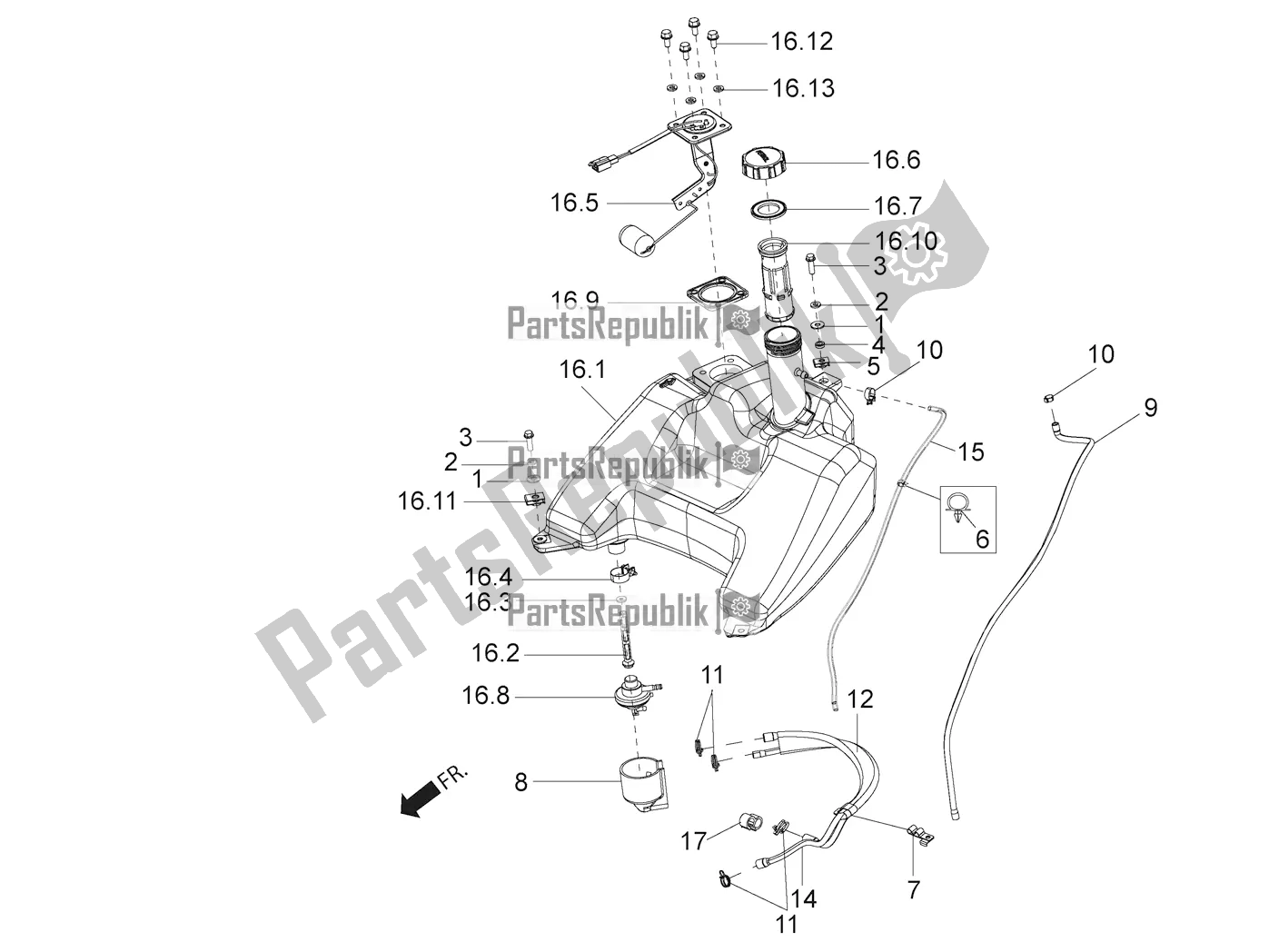 Wszystkie części do Czo? G Aprilia SR 150 HE Carb. 2018