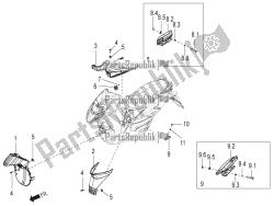 Central cover - Footrests