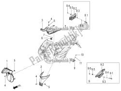 Central cover - Footrests