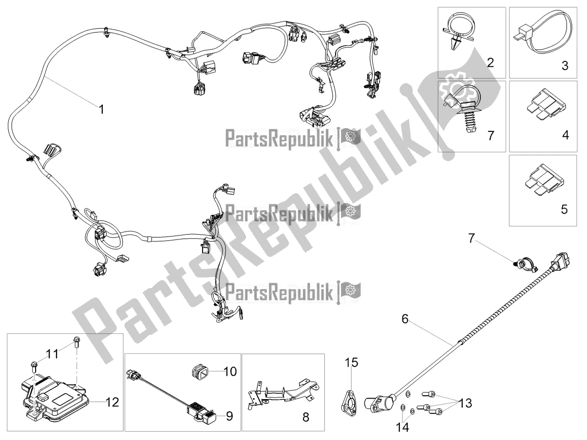 Toutes les pièces pour le Faisceau De Câbles Principal du Aprilia SR 150 HE Carb. 2020