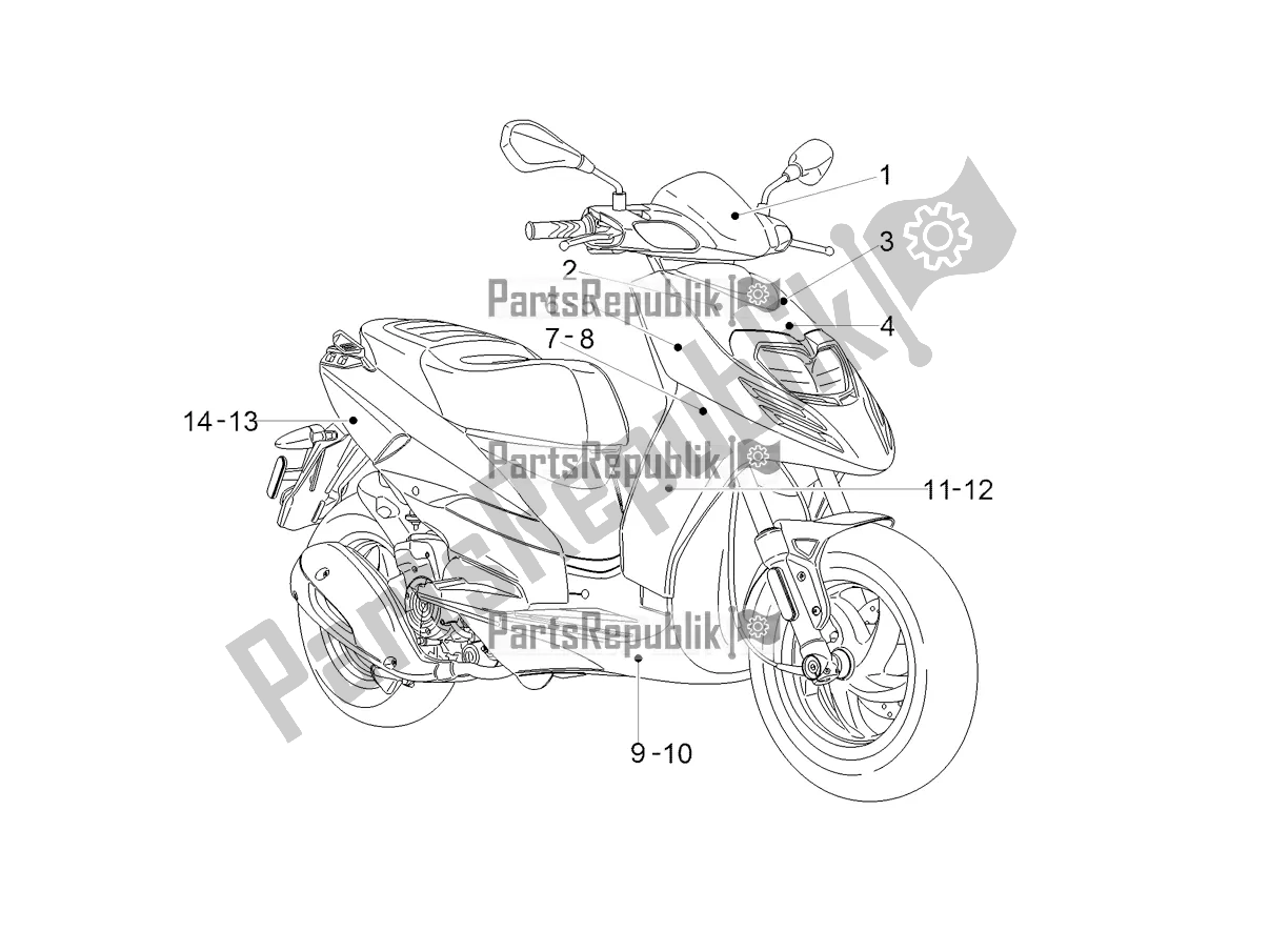 Todas las partes para Placas - Emblemas de Aprilia SR 150 HE Carb. 2021