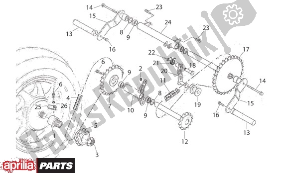 Alle onderdelen voor de Ketting Set van de Aprilia SR Viper 503 1993