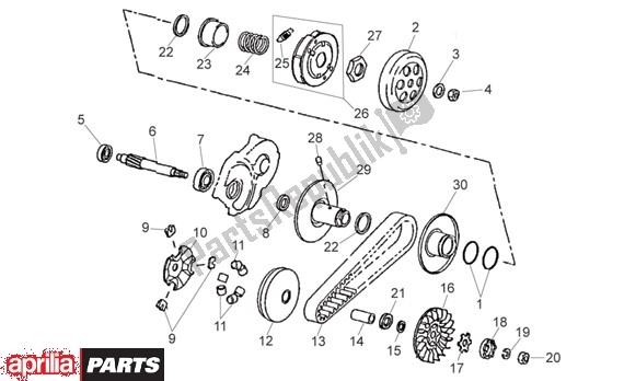 Alle Teile für das Riemschijven Voor Achter des Aprilia SR Viper 503 1993