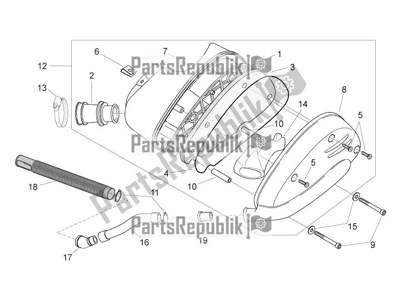 Alle Teile für das Airbox Ii des Aprilia SR 50 R 2016