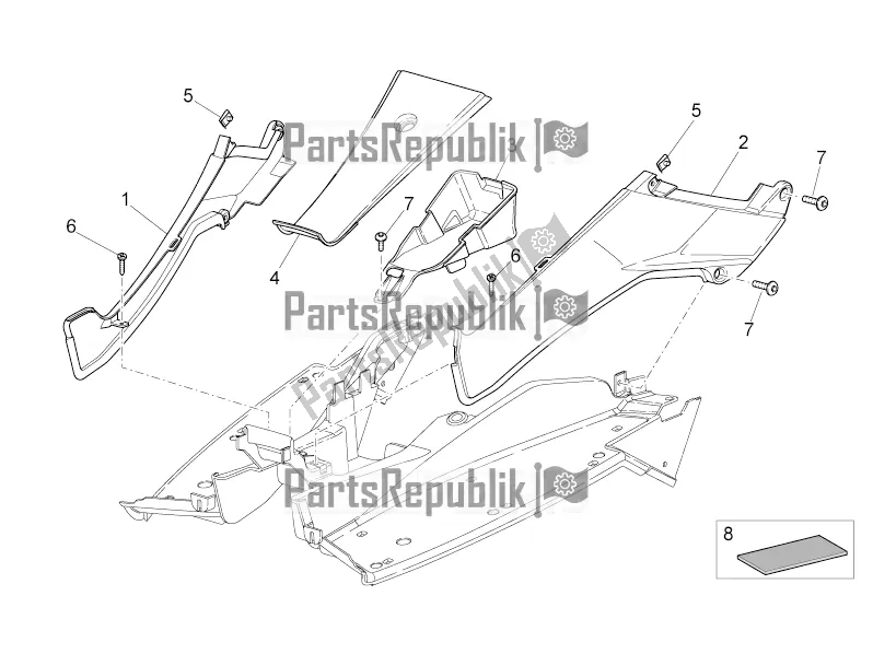 Toutes les pièces pour le Corps Central I du Aprilia SR 50 R 2016