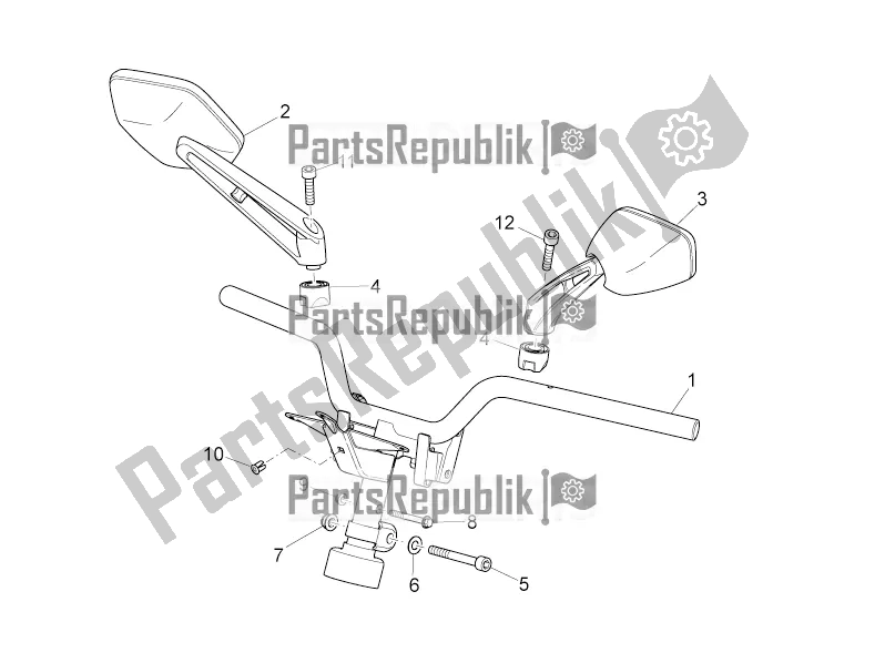 Toutes les pièces pour le Guidon du Aprilia SR 50 R 2016