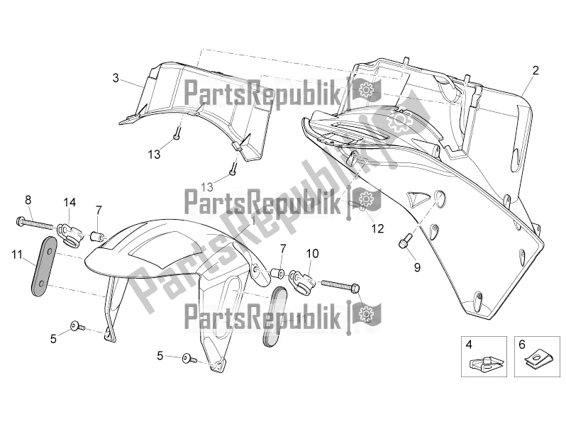 Toutes les pièces pour le Corps Avant Iv du Aprilia SR 50 R 2017