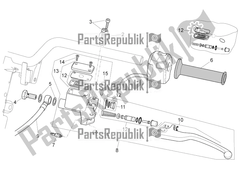 Toutes les pièces pour le Commandes Lh du Aprilia SR 50 R 2017