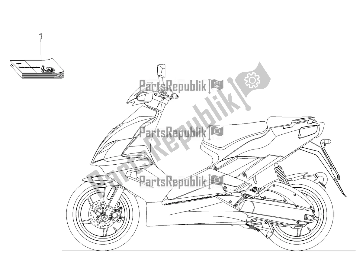 All parts for the Plate Set / Various of the Aprilia SR 50 R 2018