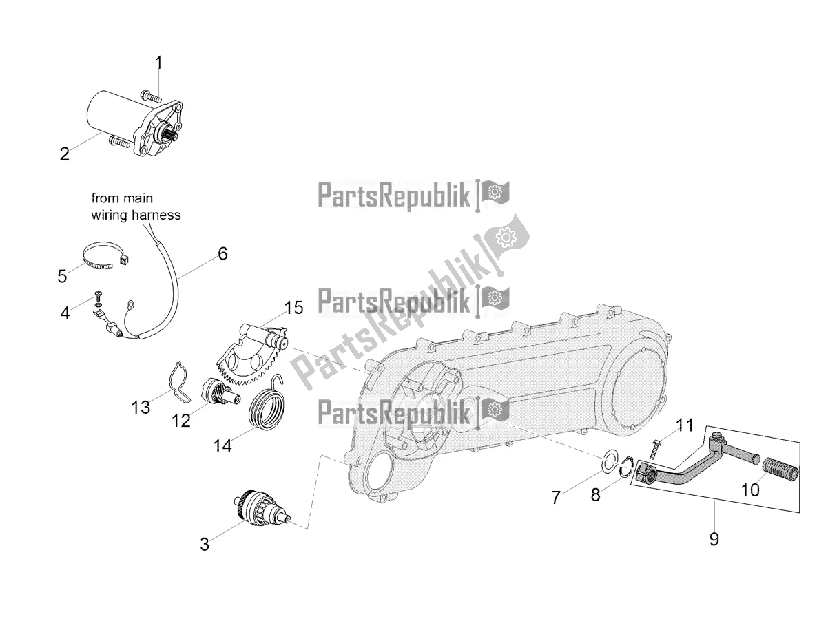 Toutes les pièces pour le Démarreur / Démarreur électrique du Aprilia SR 50 R 2018