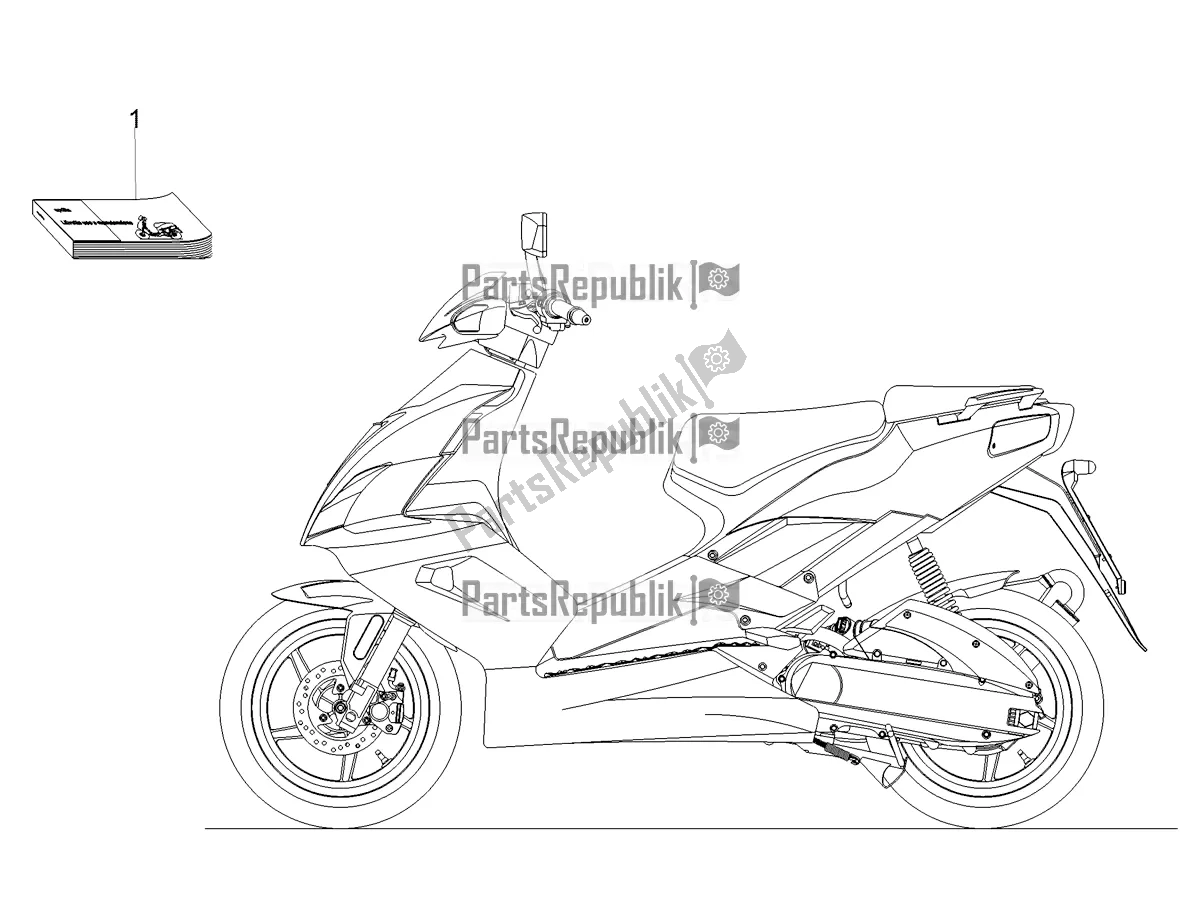 All parts for the Plate Set / Various of the Aprilia SR 50 R 2019