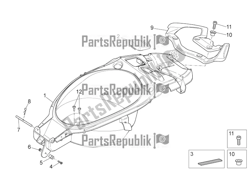 Toutes les pièces pour le Compartiment De Selle du Aprilia SR 50 R 2019