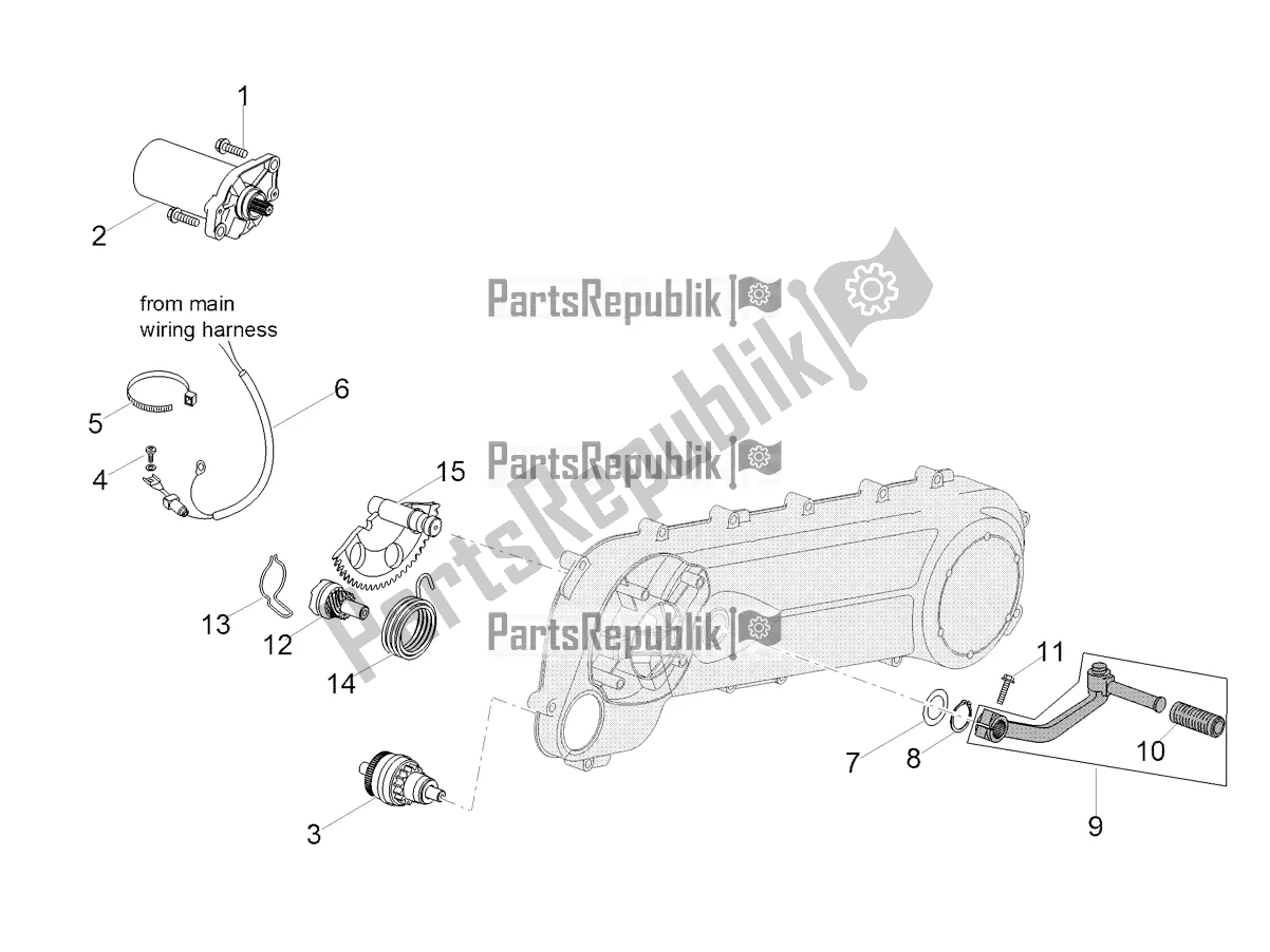 Toutes les pièces pour le Démarreur / Démarreur électrique du Aprilia SR 50 R 2019