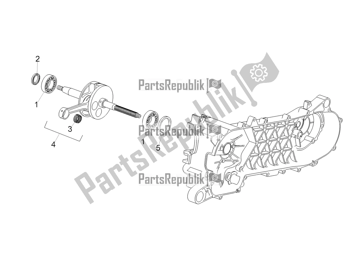 All parts for the Drive Shaft of the Aprilia SR 50 R 2020