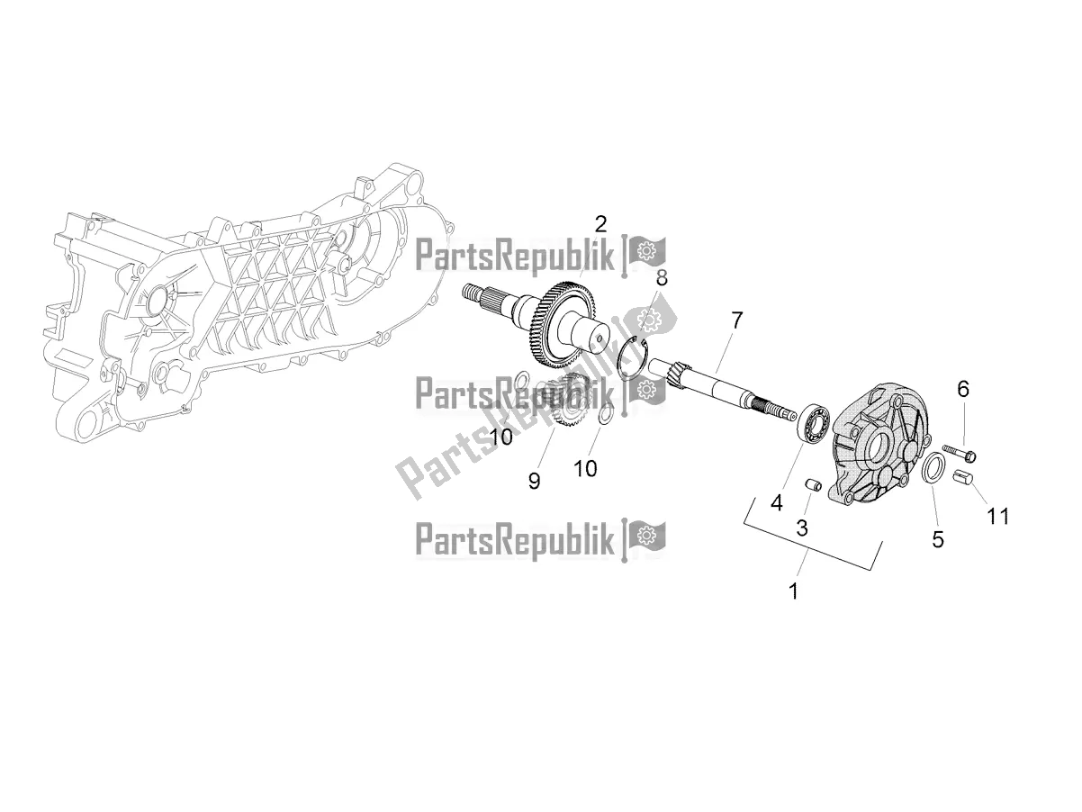 Tutte le parti per il Albero Puleggia Condotta del Aprilia SR 50 R 2020