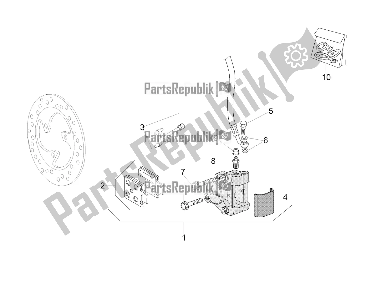 Toutes les pièces pour le étrier De Frein Avant du Aprilia SR 50 R 2020