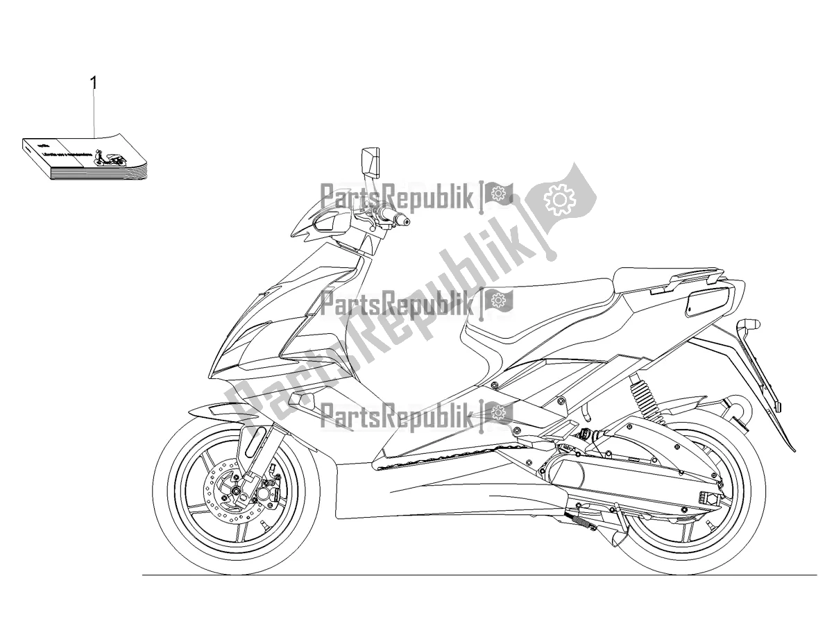 Alle Teile für das Plattenset / Verschiedene des Aprilia SR 50 R 2020