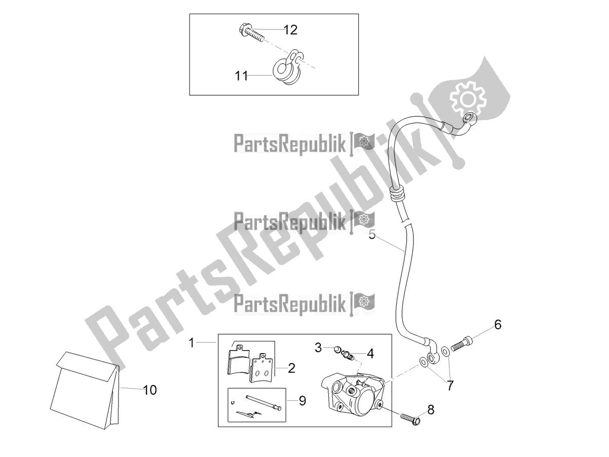 Todas las partes para Pinza De Freno Trasero de Aprilia SR 50 R 2020