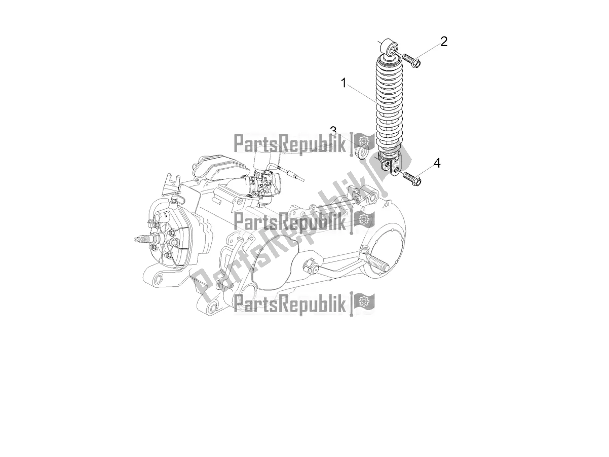 Tutte le parti per il Ammortizzatore del Aprilia SR 50 R 2020