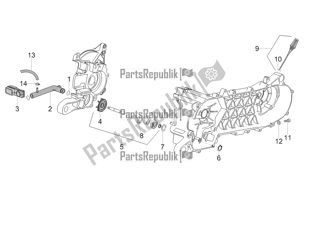 Todas las partes para Bomba De Agua de Aprilia SR 50 R 2020