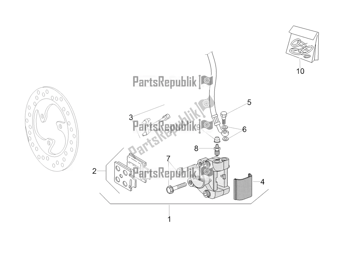 Toutes les pièces pour le étrier De Frein Avant du Aprilia SR 50 R 2021