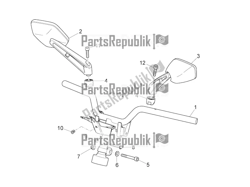 Alle Teile für das Lenker - Bedienelemente des Aprilia SR 50 R 2021