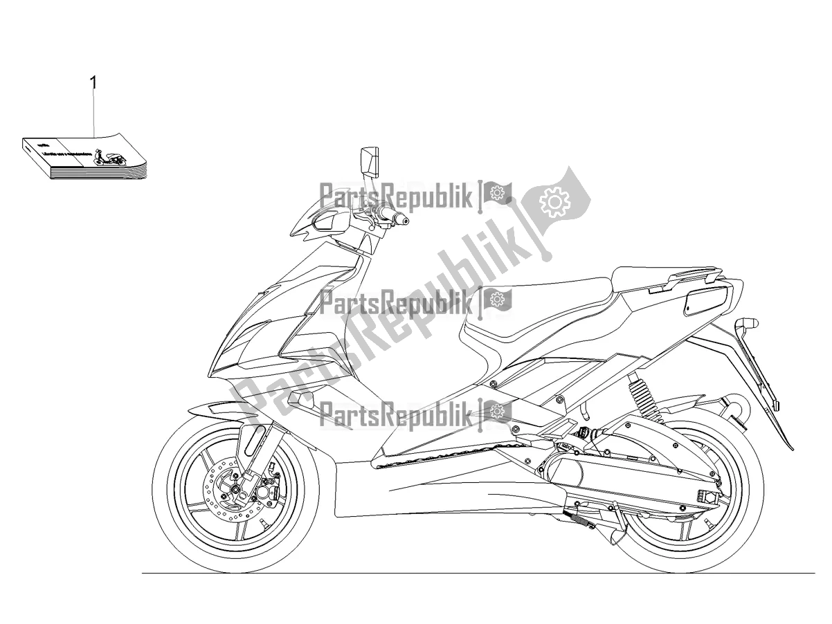 Alle Teile für das Plattenset / Verschiedene des Aprilia SR 50 R 2021