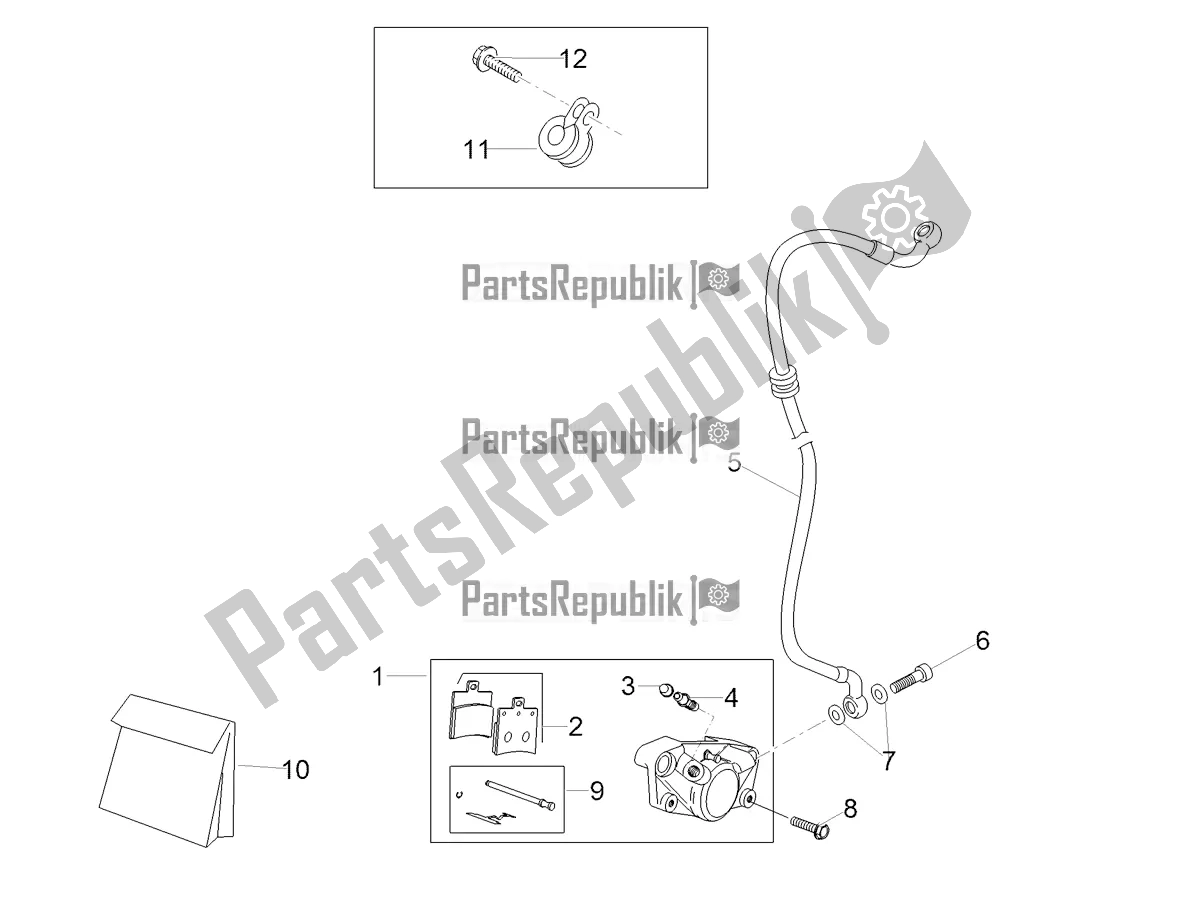 Tutte le parti per il Pinza Freno Posteriore del Aprilia SR 50 R 2021