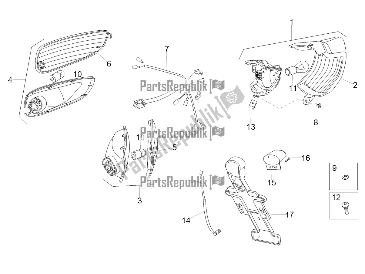 Tutte le parti per il Luci Posteriori del Aprilia SR 50 R 2021