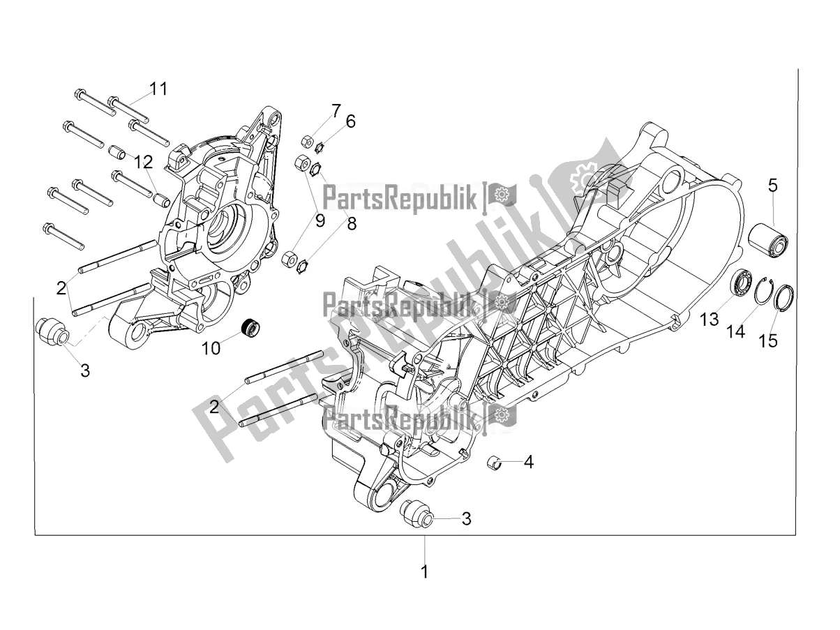 Tutte le parti per il Carter I del Aprilia SR 50 R 2022