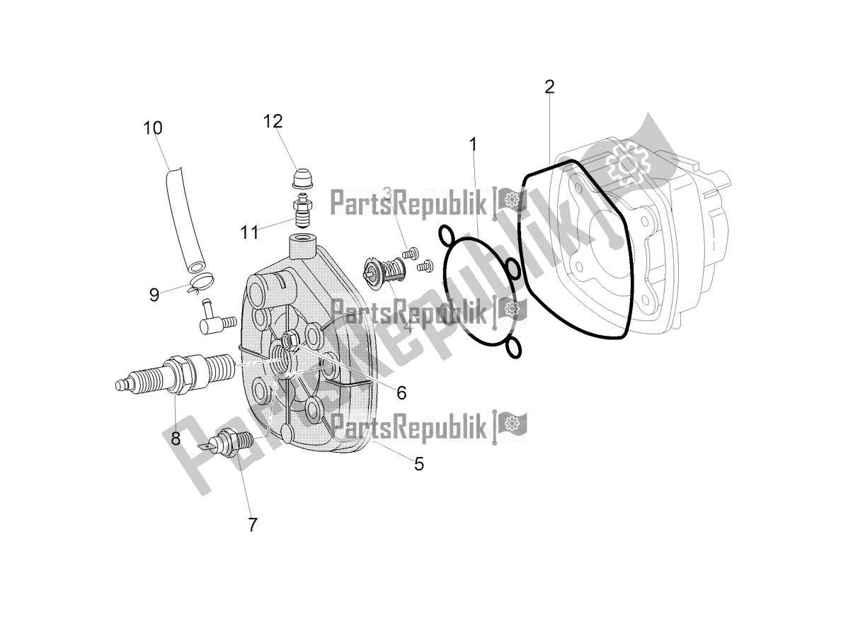 Tutte le parti per il Testata - Valvole del Aprilia SR 50 R 2022